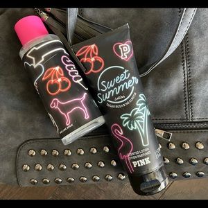 Victoria’s Secret lotion and body spray.